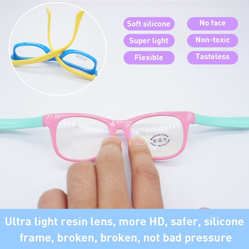 LuminoGuard Okulary dla Dzieci z Filtrem Niebieskiego Światła – Ochrona przed Ekranami – Wygodne i Stylowe