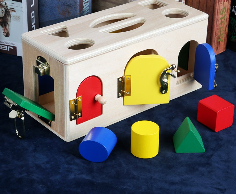 Drewniany Sorter Kształtów – Zabawka Edukacyjna dla Dzieci od 3 Roku Życia