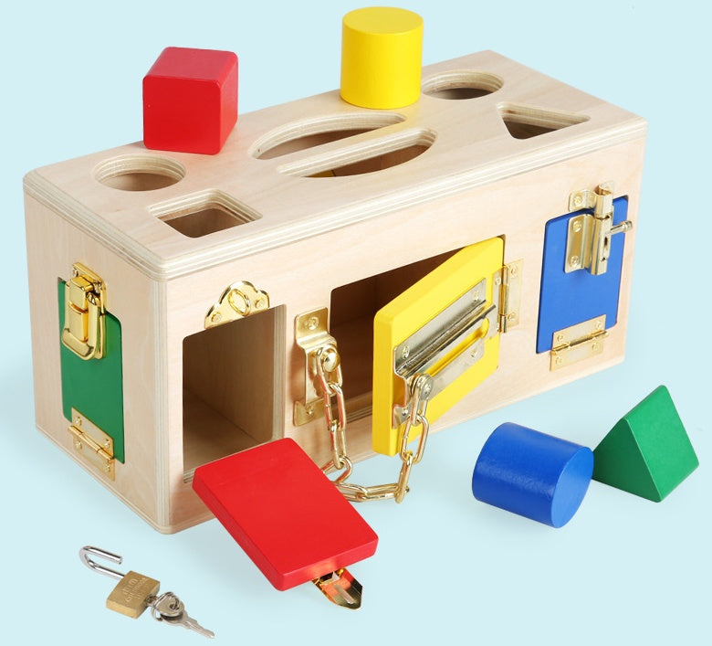 Drewniany Sorter Kształtów – Zabawka Edukacyjna dla Dzieci od 3 Roku Życia