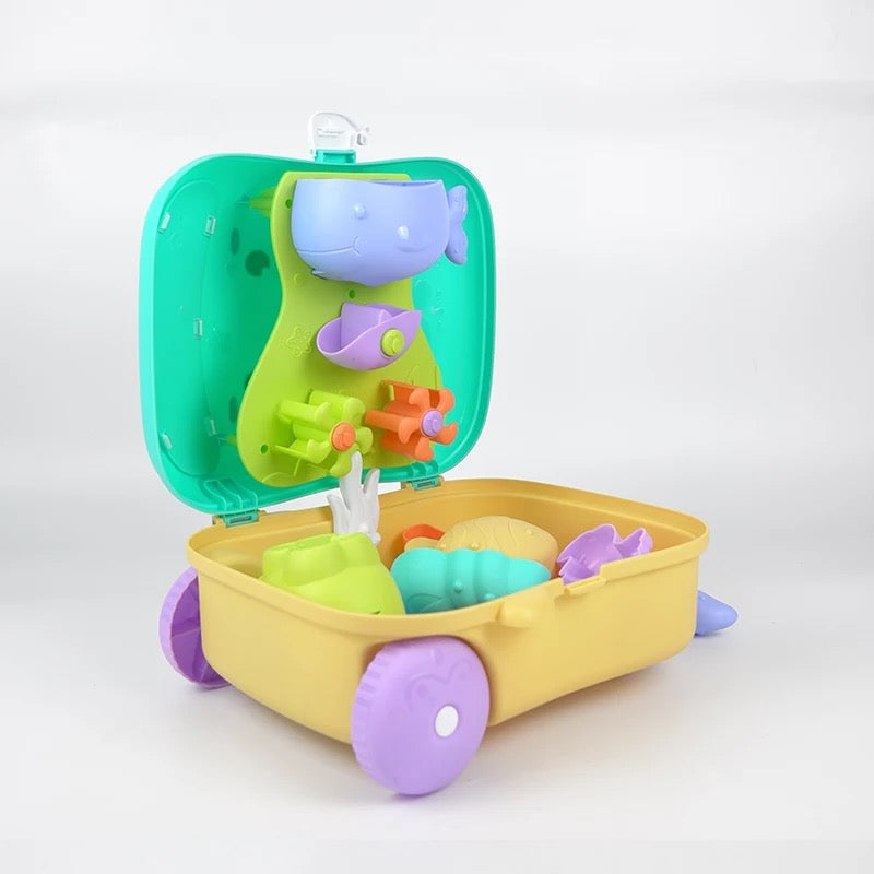 Wózek z Zabawkami Plażowymi dla Dzieci – Kompletny Zestaw do Zabawy w Piasku – Sunplay Piaskowa Przygoda