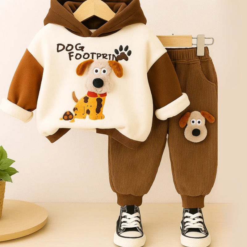 Nordino Kids PupPlay Wiosenny Komplet dla Chłopców – Wygodny i Modny Dres dla Dzieci na Wiosnę 80-120 cm
