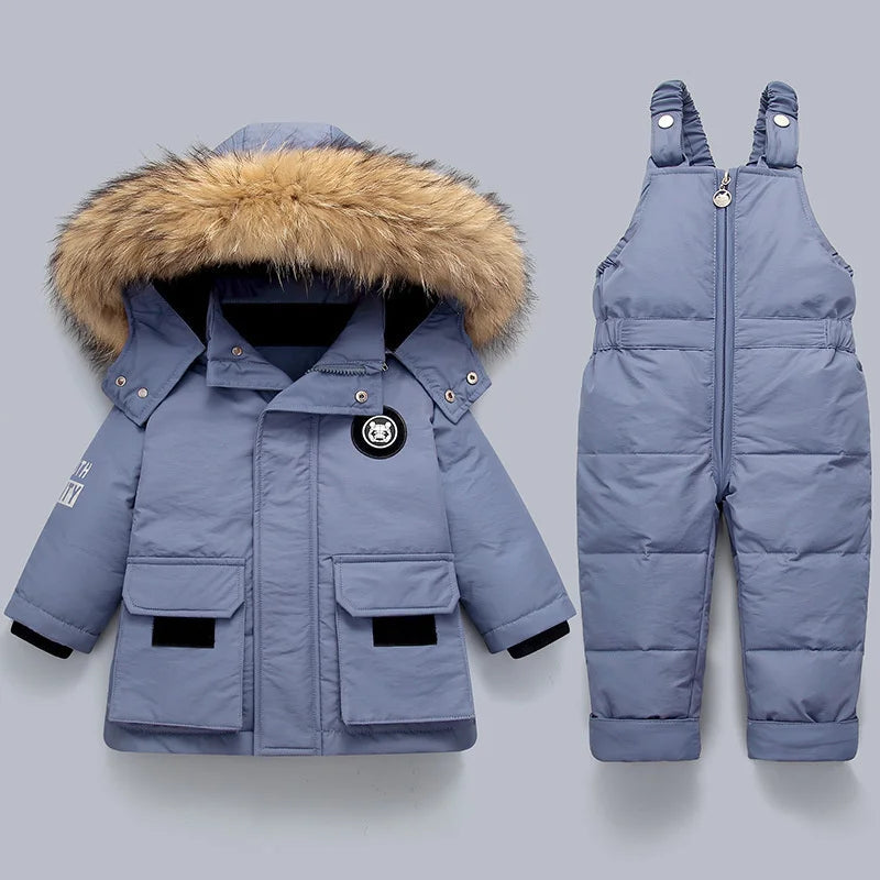 CozyWinter Kombinezon Zimowy dla Niemowląt – Ciepły, Pikowany i Wygodny na Zimowe Zabawy