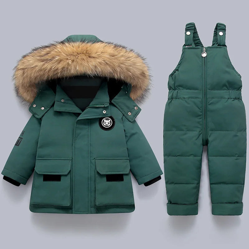CozyWinter Kombinezon Zimowy dla Niemowląt – Ciepły, Pikowany i Wygodny na Zimowe Zabawy