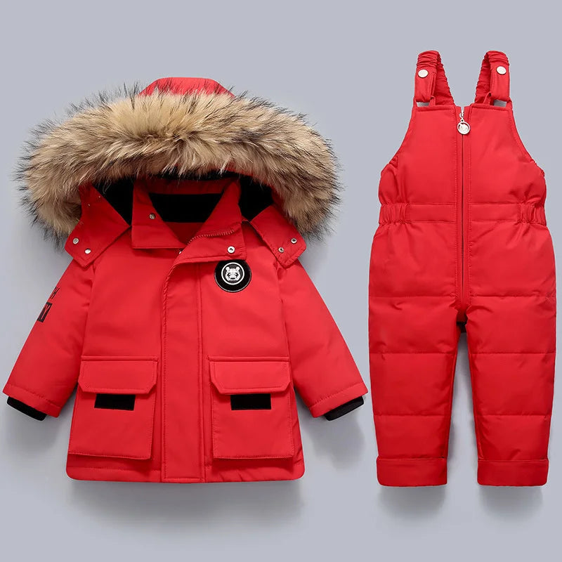 CozyWinter Kombinezon Zimowy dla Niemowląt – Ciepły, Pikowany i Wygodny na Zimowe Zabawy