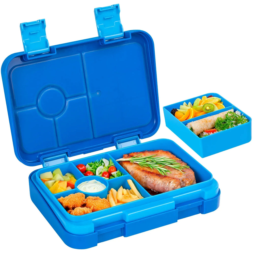 LunchPal Compact Box – Szczelny, Bezpieczny Pojemnik na Lunch dla Dzieci bez BPA z Wkładem Nadającym się do Mikrofalówki na Szkołę i Piknik