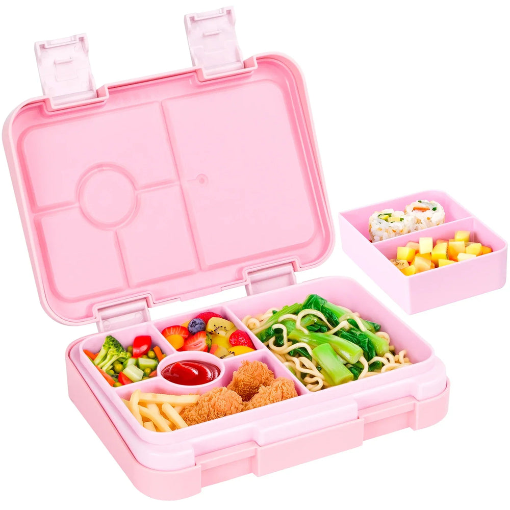 LunchPal Compact Box – Szczelny, Bezpieczny Pojemnik na Lunch dla Dzieci bez BPA z Wkładem Nadającym się do Mikrofalówki na Szkołę i Piknik