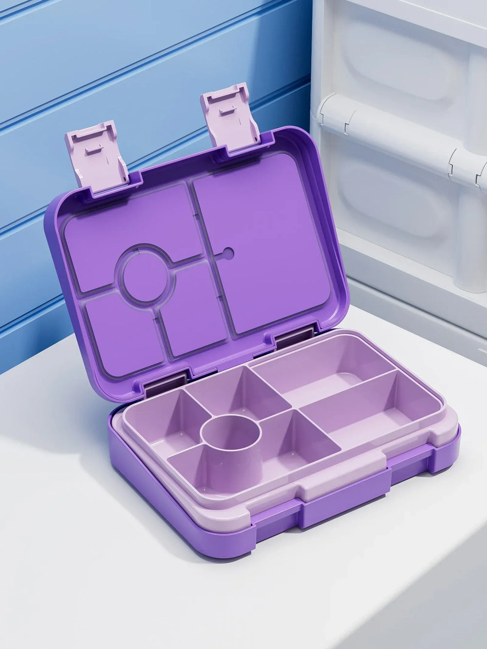 LunchPal Compact Box – Szczelny, Bezpieczny Pojemnik na Lunch dla Dzieci bez BPA z Wkładem Nadającym się do Mikrofalówki na Szkołę i Piknik