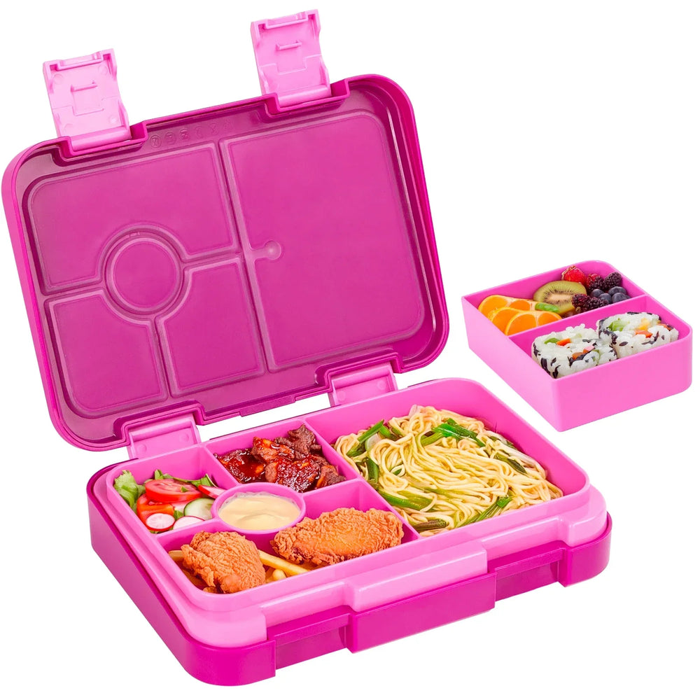 LunchPal Compact Box – Szczelny, Bezpieczny Pojemnik na Lunch dla Dzieci bez BPA z Wkładem Nadającym się do Mikrofalówki na Szkołę i Piknik