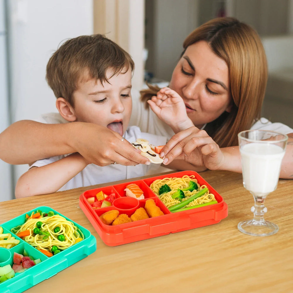 LunchPal Compact Box – Szczelny, Bezpieczny Pojemnik na Lunch dla Dzieci bez BPA z Wkładem Nadającym się do Mikrofalówki na Szkołę i Piknik