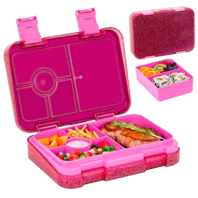 LunchPal Compact Box – Szczelny, Bezpieczny Pojemnik na Lunch dla Dzieci bez BPA z Wkładem Nadającym się do Mikrofalówki na Szkołę i Piknik