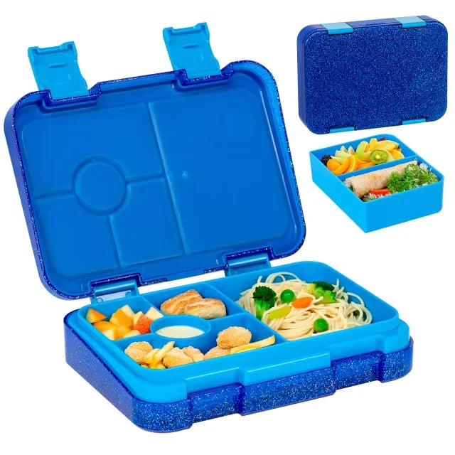 LunchPal Compact Box – Szczelny, Bezpieczny Pojemnik na Lunch dla Dzieci bez BPA z Wkładem Nadającym się do Mikrofalówki na Szkołę i Piknik
