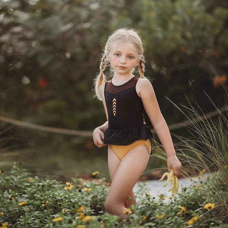 Kostium Kąpielowy Little Princess dla Dziewczynek – UPF 50+ | Rozmiar 2-14 lat