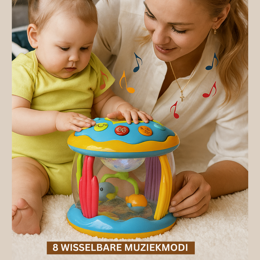 Muzyczna Karuzela dla Niemowląt – Zabawka Sensoryczna ze Światłem i Dźwiękiem