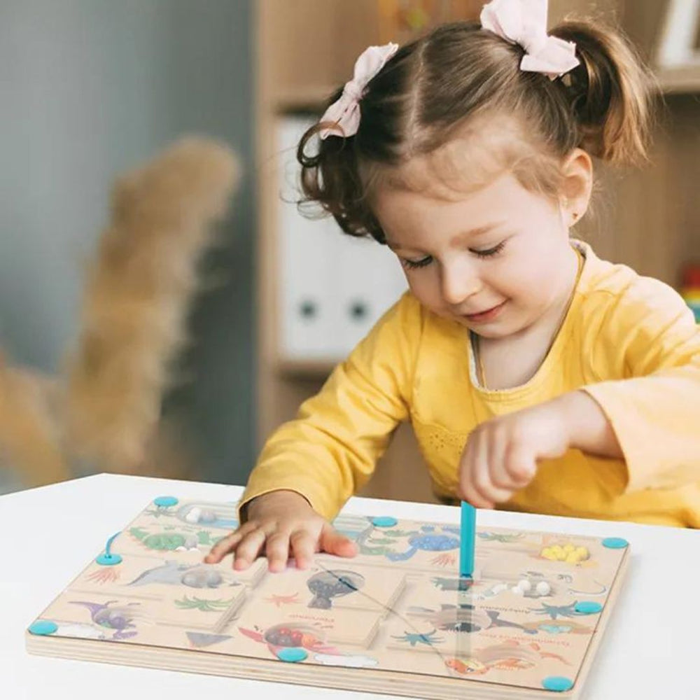 DinoMaze Magnetyczny Labirynt – Zabawka Edukacyjna dla Dzieci od 3 Lat
