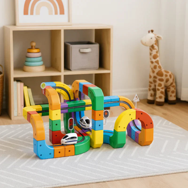 Playvero BuildSphere – Magnetyczny System Konstrukcyjny z Torami dla Kreatywnej i Edukacyjnej Zabawy