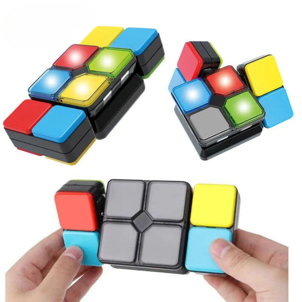 BrainTwist LED Puzzle Cube – Edukacyjna Układanka i Gra Pamięciowa dla Dzieci