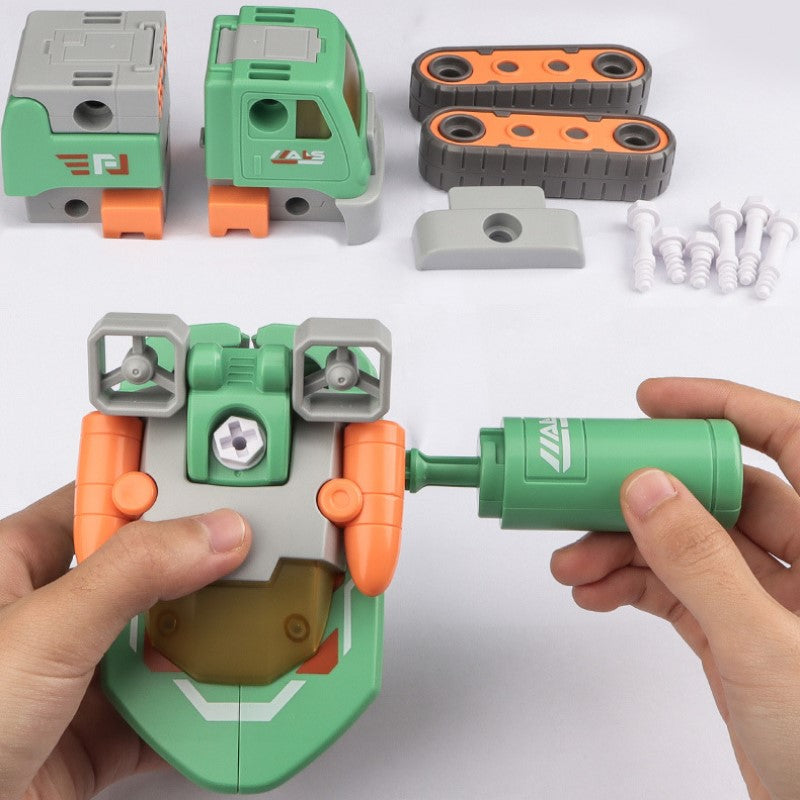 Transformujący Robot Zestaw do Zabawy – 3 w 1 Pojazdy Wojskowe ze Światłem i Dźwiękiem | MechaForge