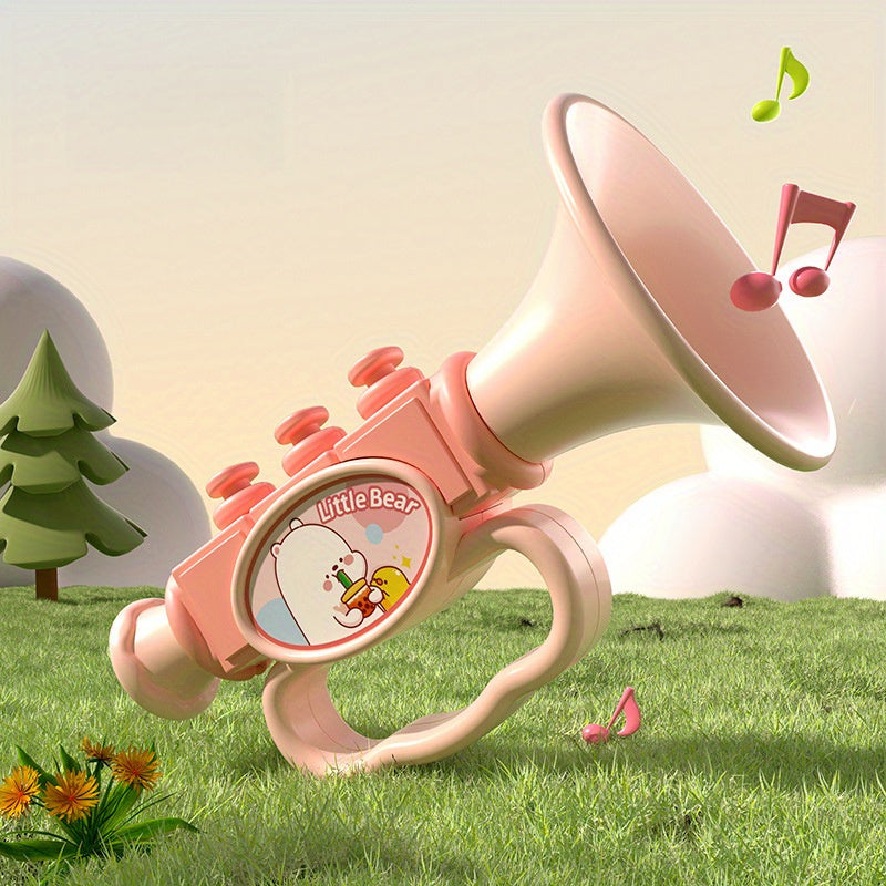 Mini Trąbka Muzyczna dla Dzieci – Kreatywna Zabawa i Design z Kotkiem, Od 3 Lat