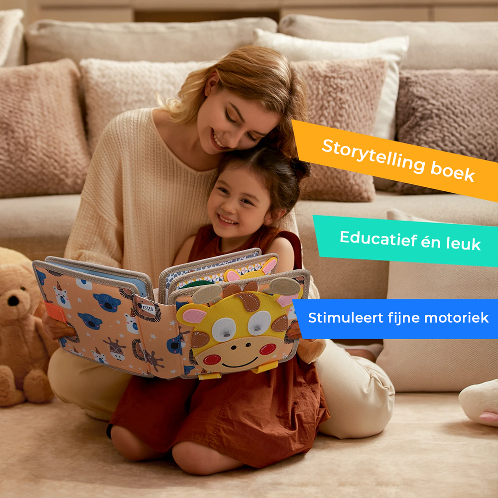 Edukacyjna Książeczka Sensoryczna dla Maluchów – Montessori Busy Book 1-4 Lata