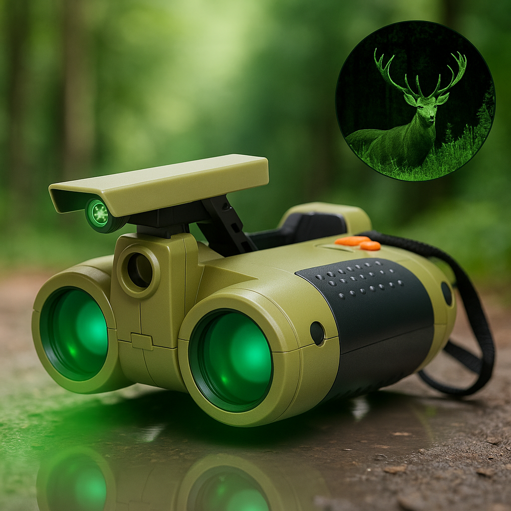 Lornetka Dziecięca z Nocnym Widzeniem – 4x Zoom dla Młodych Odkrywców