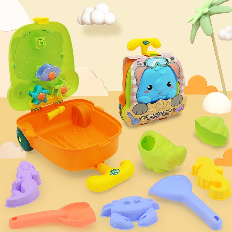 Wózek z Zabawkami Plażowymi dla Dzieci – Kompletny Zestaw do Zabawy w Piasku – Sunplay Piaskowa Przygoda