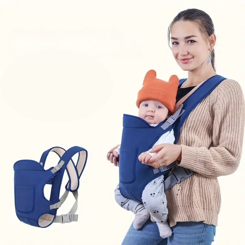 ParentNest CarryEase 4-w-1 Nosidełko Ergonomiczne – Wygodne i Bezręczne dla Niemowląt od 0 do 36 Miesięcy