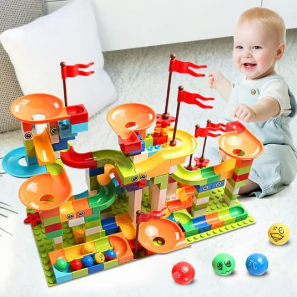 Creative Marbles Tor Kulkowy Zestaw Konstrukcyjny – Zabawka Edukacyjna dla Dzieci od 3 Lat