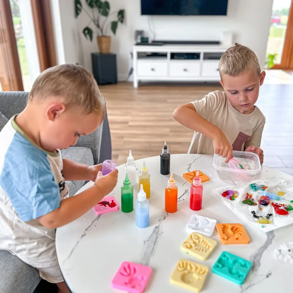 GeloCrafter Zestaw Uzupełniający – Dodatkowe Kolory i Forma Wróżki do Figurek 3D z Żelu