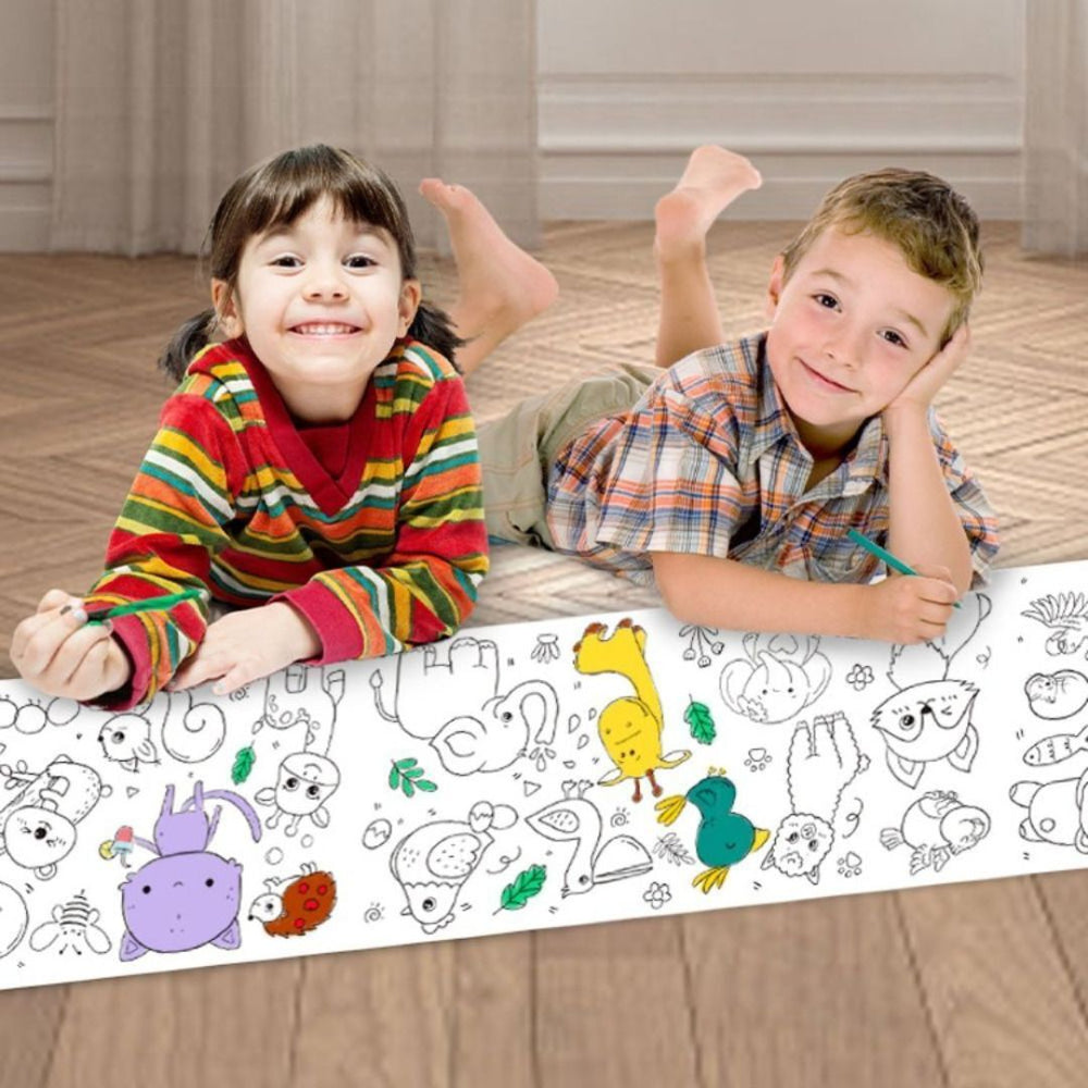 Rolka Rysunkowa dla Dzieci – 3 Metry Papieru do Rysowania na Ścianę i Stół