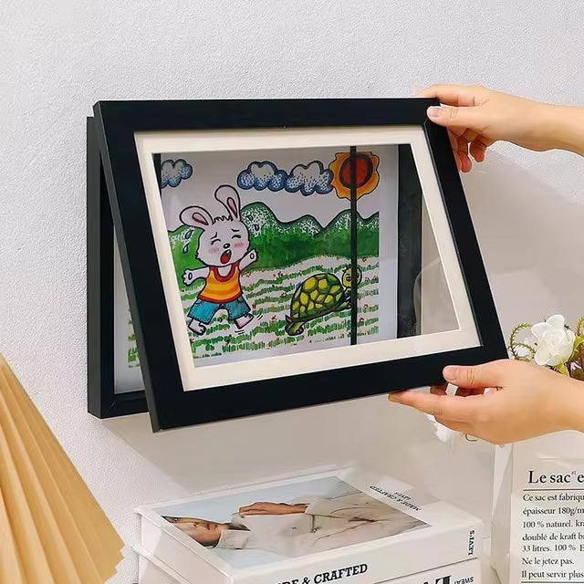 ArtMate Frame – Stylowa Ramka na Dziecięce Prace Plastyczne | Bezpieczna i Trwała dla Prac w Formacie A4