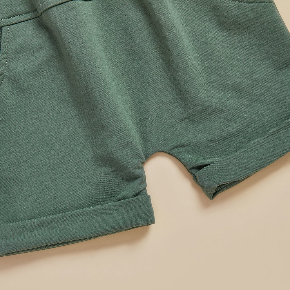Letni Komplet TruckPower dla Chłopców | Koszulka z Koparkami i Spodenki | Bawełna i Spandex | 12M–5L | Odważny Strój z Pojazdami Budowlanymi