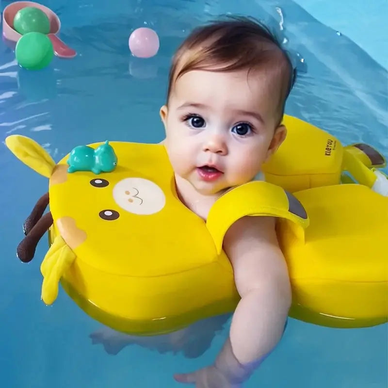 Niemowlęce Koło do Pływania Bez Pompowania – Bezpieczny Pływak dla Dziecka