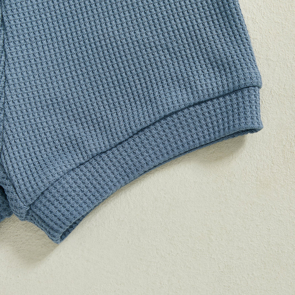 TeddyStripe Letni Komplet dla Niemowląt i Maluchów | Polo i Szorty | Oddychająca Bawełna | 6M-4L | Brązowy lub Niebieski w Paski