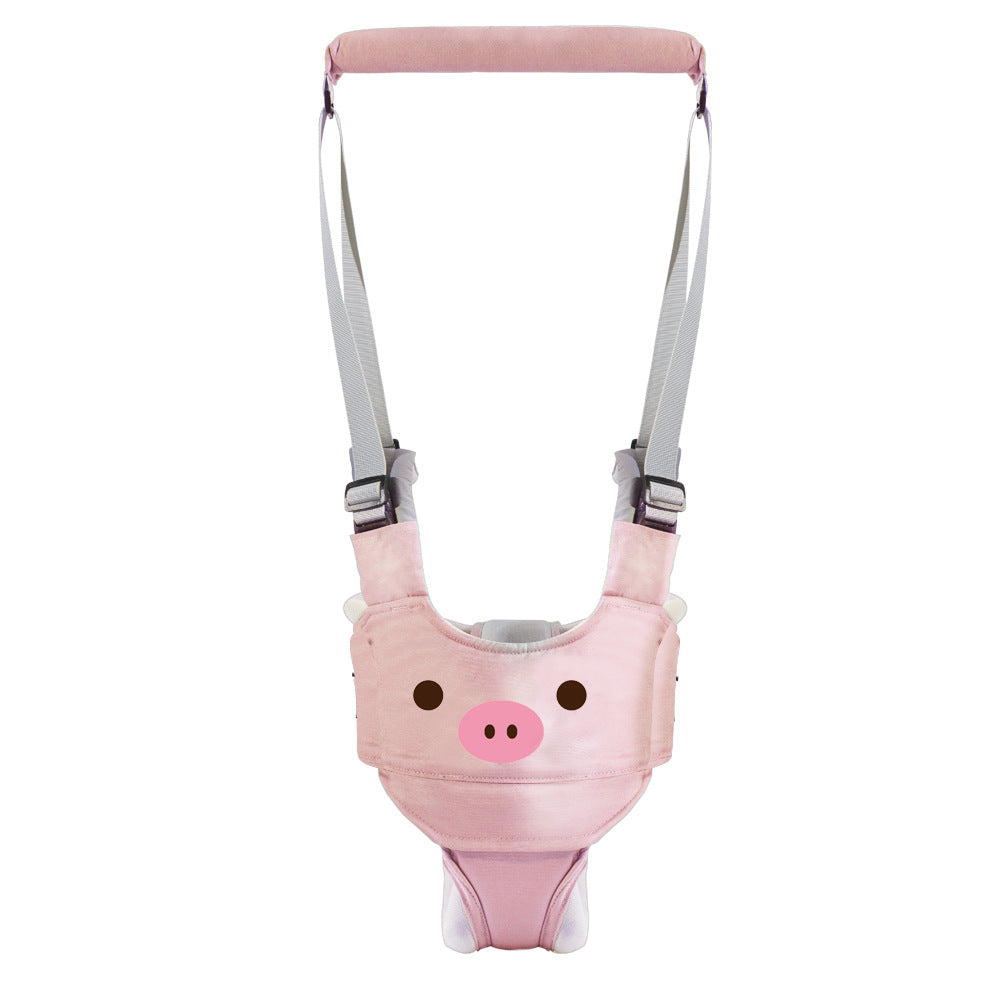 Ergonomiczne Szelki do Chodzenia – Kigali Baby, Niebieski/Brązowy/Różowy, Bawełna, 9+ M-More For Mini