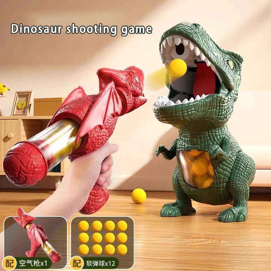 Dinozaur Strzelanka dla Dzieci – T-Rex Ball Shooter z Piankowe Kulki