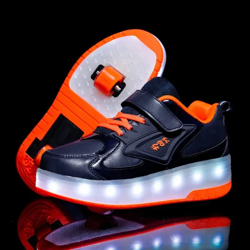 Buty LED na Kółkach dla Dzieci – Sneakersy z Rolkami do Zabawy i Jazdy
