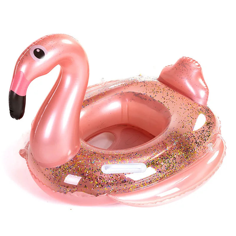 Dmuchane Kółko do Pływania dla Dzieci z Daszkiem – Bezpieczny Ponton Niemowlęcy