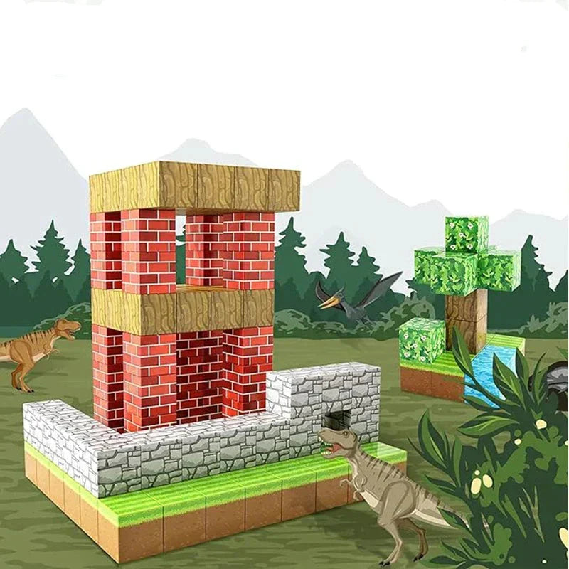Magnetyczne Klocki Konstrukcyjne dla Dzieci – Edukacyjna Zabawka STEM (48 lub 100 elementów)