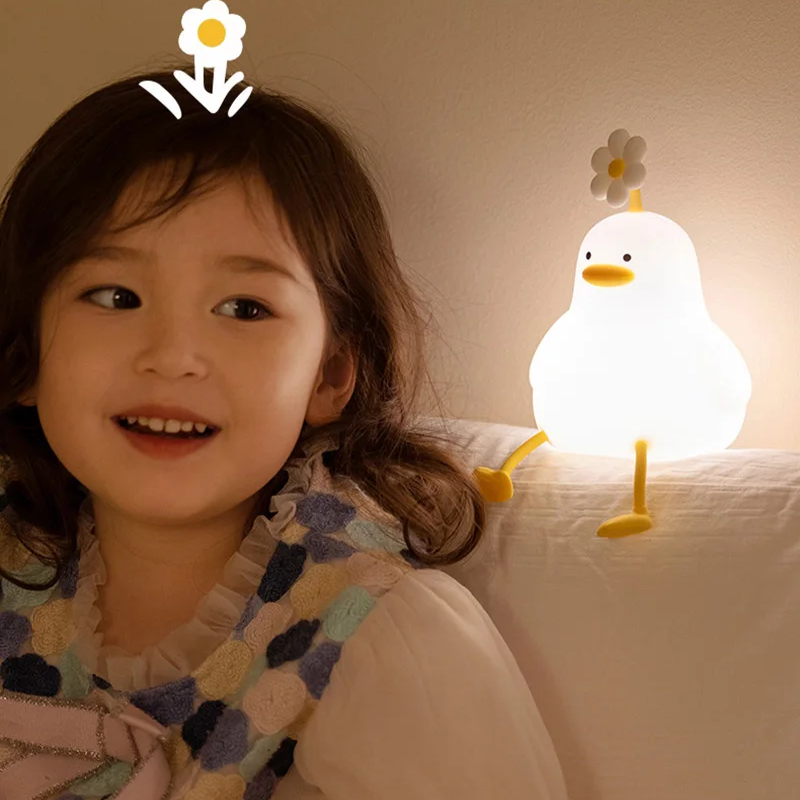 LumoKids Lampka Nocna Kaczuszka – Bezpieczna i Uspokajająca dla Dzieci