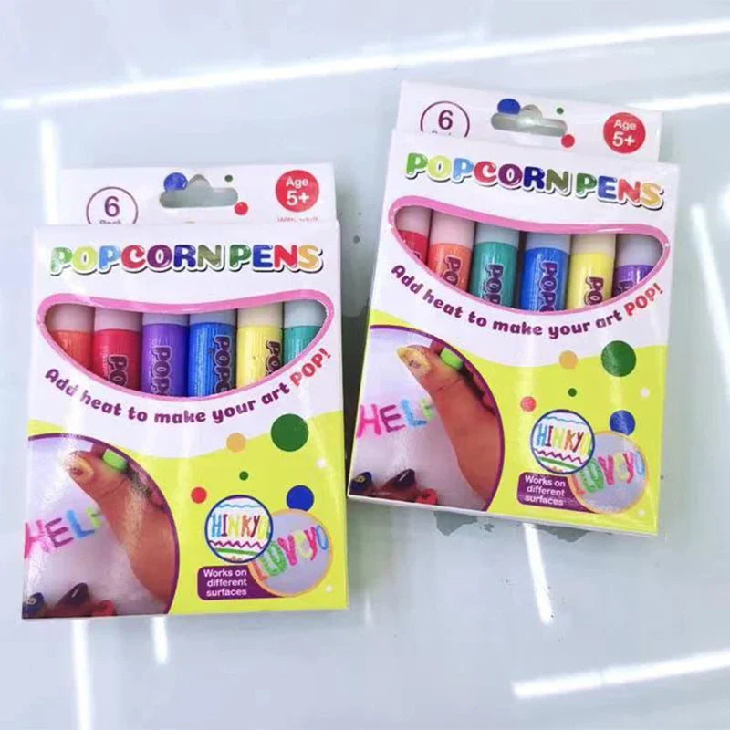 Pisaki 3D Puffy do Kreatywnych Prac dla Dzieci – CreatiGlow ColorPuff Studio | Zestaw 12 Kolorów