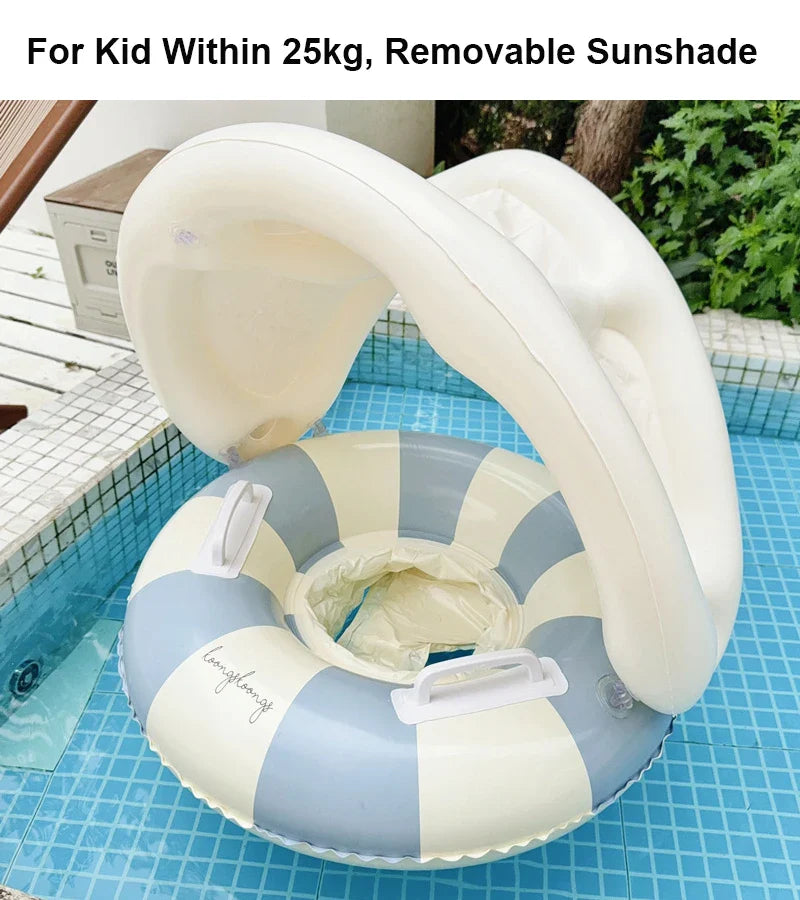 Dmuchane Kółko do Pływania dla Dzieci z Daszkiem – Do 25kg