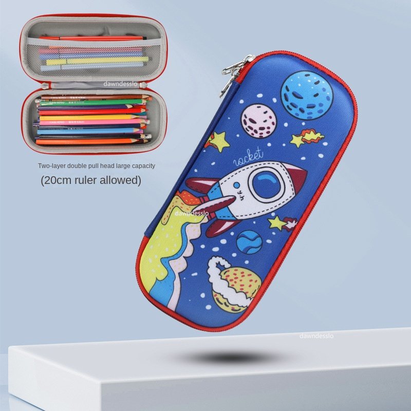 GalaxyPouch 3D Piórnik – Pojemny Szkolny Piórnik dla Dzieci z Wyjątkowym Kosmicznym Designem