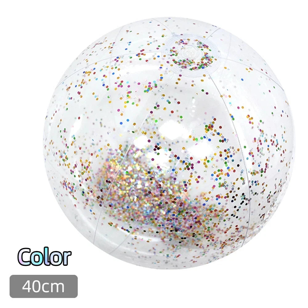 Brokatowa Piłka Plażowa 40CM – Dmuchana Beach Ball