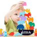 Montessori Układanka Zwierzątka – Kreatywna Gra w Balansowanie, Drewno, Edukacyjna, Motoryka Manualna, 2+ Lat-More For Mini