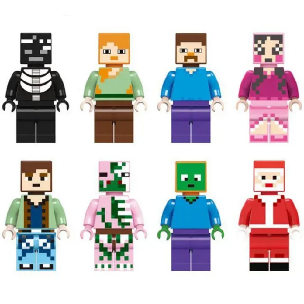 Kolorowy Zestaw Figurek do Zabawy dla Dzieci – 8 Mini Figurek do Gier Fabularnych 3+