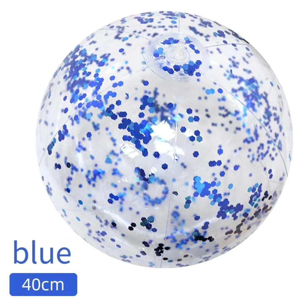 Brokatowa Piłka Plażowa 40CM – Dmuchana Beach Ball