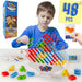 Wieża Tetris Montessori do Balansowania – Edukacyjna Gra Równoważna, Bez BPA, 3+ L-More For Mini
