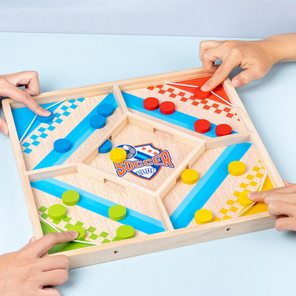Playvora Zestaw Gier Planszowych 2 w 1 – Edukacyjna Gra Rodzinna