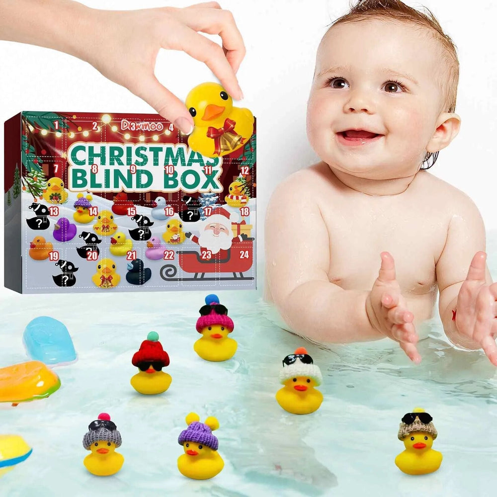 BubbleDuck Kalendarz Adwentowy – Świąteczne Kaczuszki do Kąpieli dla Dzieci | Magiczna Zabawa w Wannie & Radosne Niespodzianki