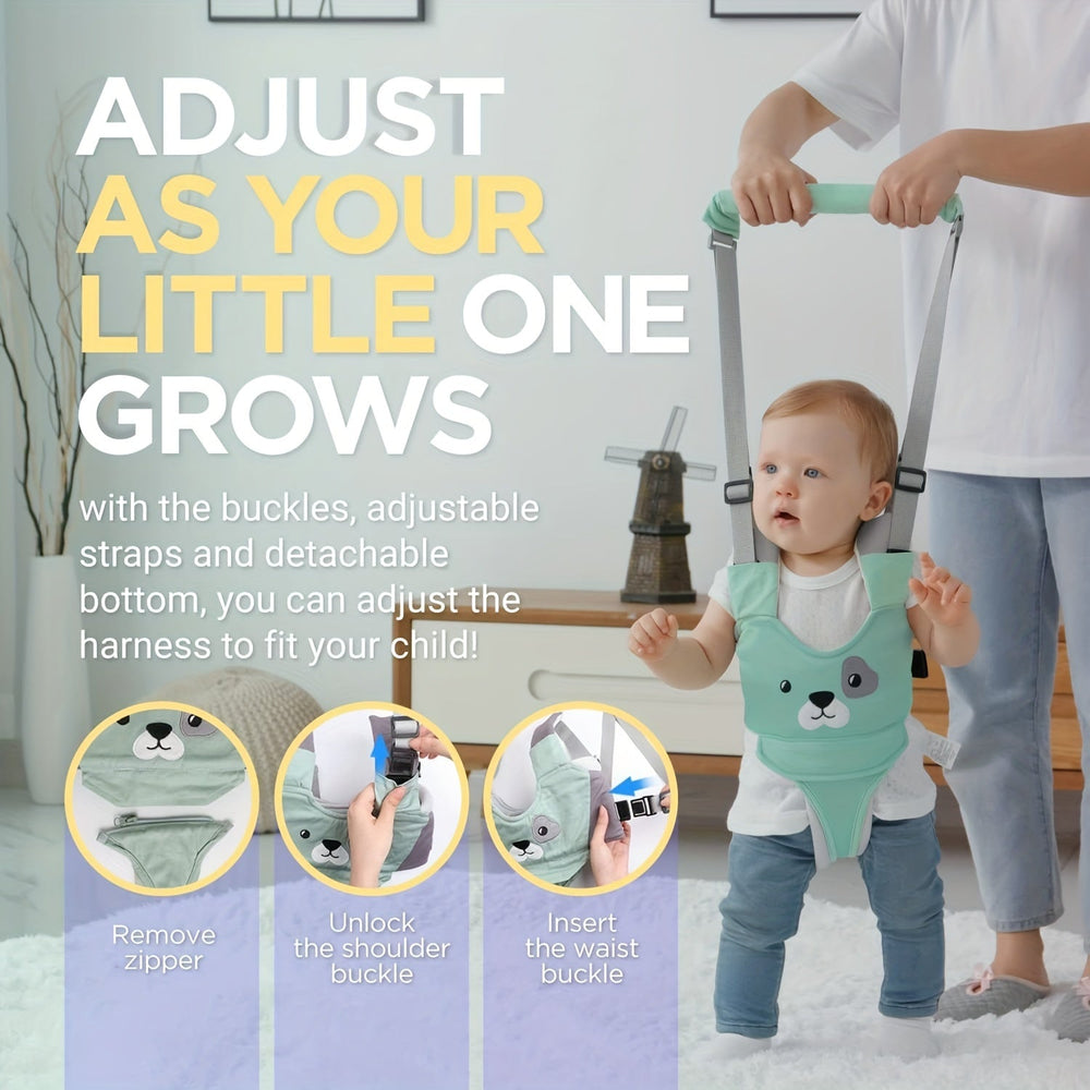 Ergonomiczne Szelki do Chodzenia – Kigali Baby, Niebieski/Brązowy/Różowy, Bawełna, 9+ M-More For Mini